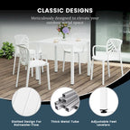 Frond and Form 4-Person Outdoor Square Dining Set