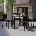 Frond and Form 4-Person Outdoor Square Dining Set