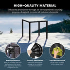 Frond and Form 4-Person Outdoor Square Dining Set