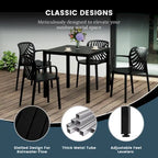 Frond and Form 4-Person Outdoor Square Dining Set