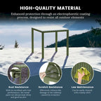 Frond and Form 4-Person Outdoor Square Dining Set