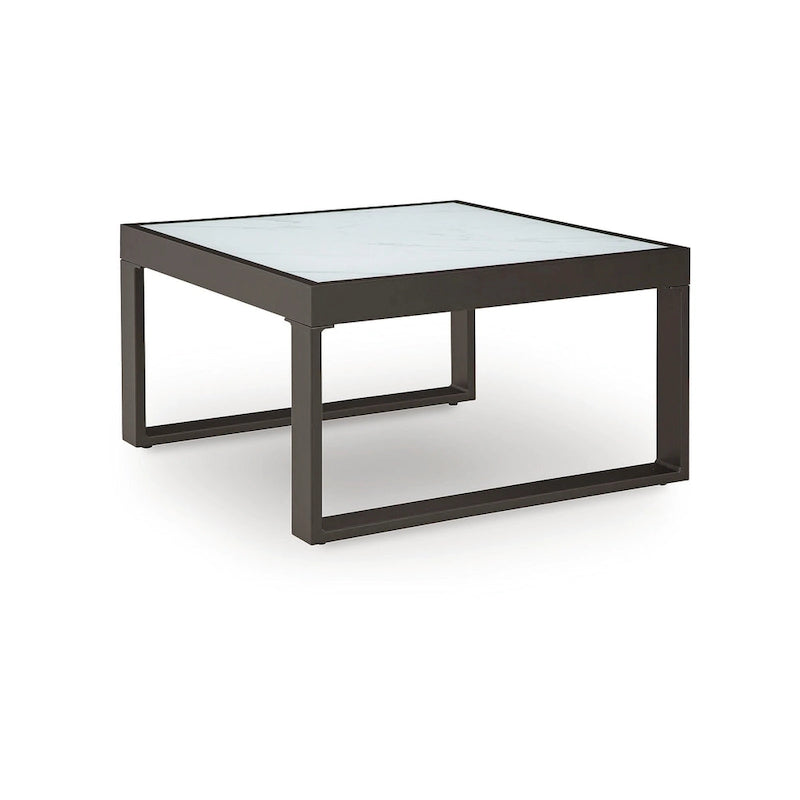 Signature Design by Ashley Beachloft Black/Gray Outdoor Coffee Table - 30W x 30D x 18H
