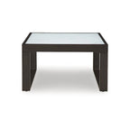 Signature Design by Ashley Beachloft Black/Gray Outdoor Coffee Table - 30W x 30D x 18H