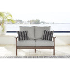 Signature Design by Ashley Emmeline Brown/Beige 2-Piece Outdoor Seating Package - 53.5 W x 34.5 D x 35 H