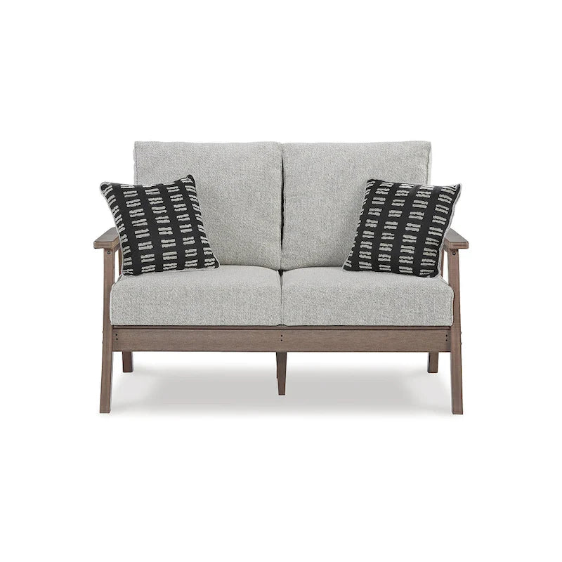 Signature Design by Ashley Emmeline Brown/Beige 2-Piece Outdoor Seating Package - 53.5 W x 34.5 D x 35 H
