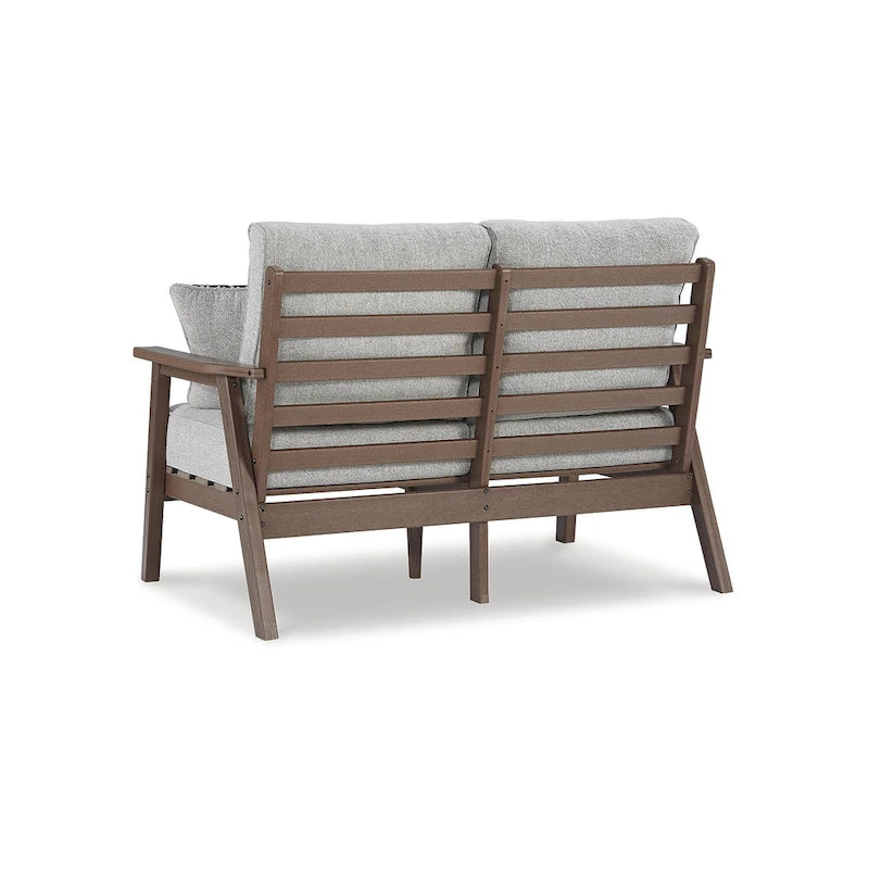 Signature Design by Ashley Emmeline Brown/Beige 2-Piece Outdoor Seating Package - 53.5 W x 34.5 D x 35 H