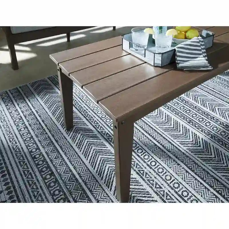 Signature Design by Ashley Emmeline Brown/Beige 2-Piece Outdoor Seating Package - 53.5 W x 34.5 D x 35 H