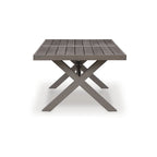 Signature Design by Ashley Hillside Barn Brown/Gray 7-Piece Outdoor Dining Package - 84 W x 42 D x 29 H