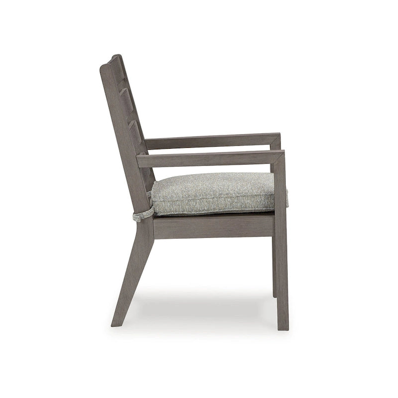 Signature Design by Ashley Hillside Barn Brown/Gray 7-Piece Outdoor Dining Package - 84 W x 42 D x 29 H