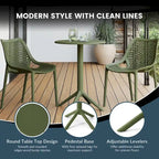 Frond and Form 23.5 Inch Outdoor Round Dining Table
