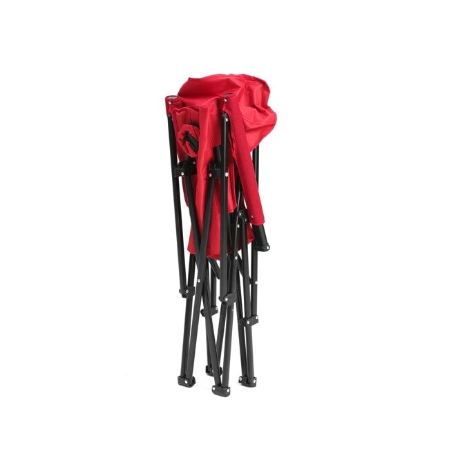 High-Back Heavy-Duty Lawn Chair Supports 250 Lbs, Portable Collapsible Design With Cup Holder
