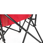 High-Back Heavy-Duty Lawn Chair Supports 250 Lbs, Portable Collapsible Design With Cup Holder