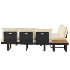 Outdoor Sectional Sofa Set Patio Conversation Set Patio Seating Group Outdoor Daybed with Adjustable Reclining Seats