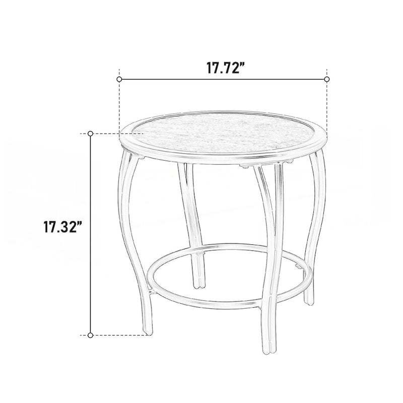 3 Pieces Patio Furniture Set
