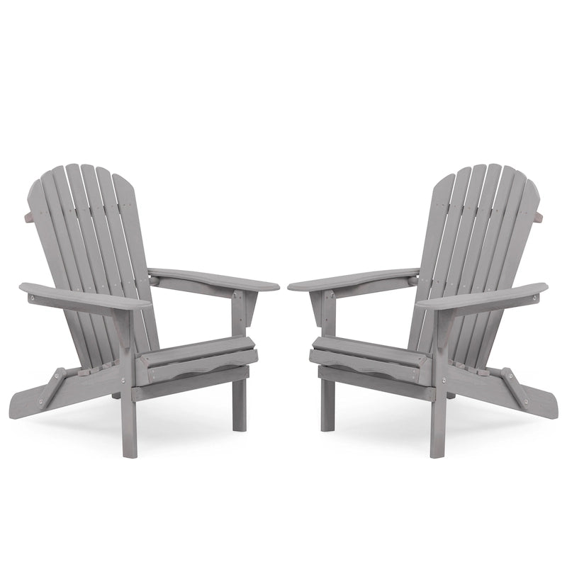 Outdoor Patio Bar Table Set, Table and Chairs Set of 5 Bar Table & Stools Set with Tall Adirondack Chairs Set for 4