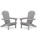 Outdoor Patio Bar Table Set, Table and Chairs Set of 5 Bar Table & Stools Set with Tall Adirondack Chairs Set for 4