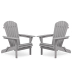 Outdoor Patio Bar Table Set, Table and Chairs Set of 5 Bar Table & Stools Set with Tall Adirondack Chairs Set for 4