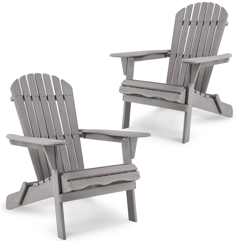 Outdoor Patio Bar Table Set, Table and Chairs Set of 5 Bar Table & Stools Set with Tall Adirondack Chairs Set for 4