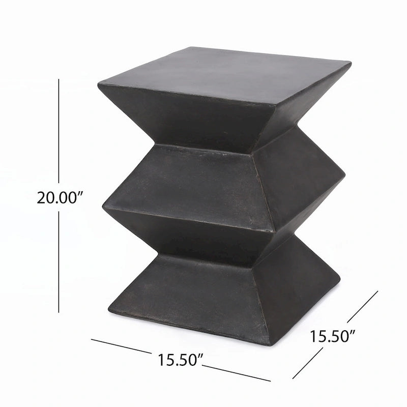 Outdoor Lightweight Concrete Side Table