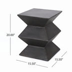 Outdoor Lightweight Concrete Side Table