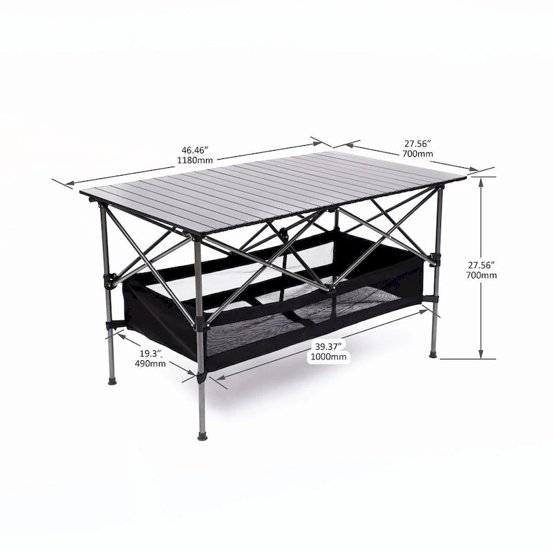 Folding Outdoor Table with Carrying Bag