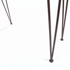 Outdoor INDUSTRIAL WOOD AND METAL BAR TABLE