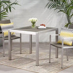 Outdoor Aluminum Square Dining Table