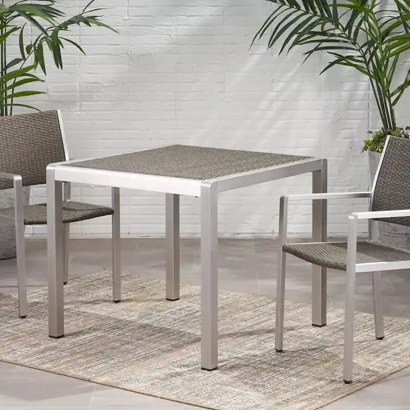 Outdoor Aluminum Square Dining Table
