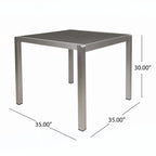 Outdoor Aluminum Square Dining Table