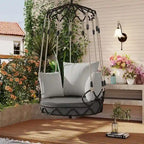 Outdoor Olefin Fabric Porch Swing Chair with UV Resistant Cushion