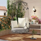 Outdoor Olefin Fabric Porch Swing Chair with UV Resistant Cushion