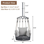 Outdoor Olefin Fabric Porch Swing Chair with UV Resistant Cushion