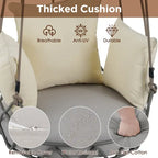 Outdoor Olefin Fabric Porch Swing Chair with UV Resistant Cushion