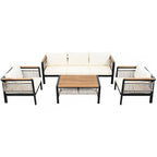 4 Pieces Outdoor Sectional Sofa Set