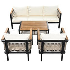 4 Pieces Outdoor Sectional Sofa Set