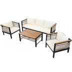 4 Pieces Outdoor Sectional Sofa Set
