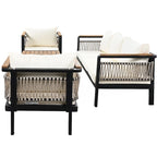 4 Pieces Outdoor Sectional Sofa Set