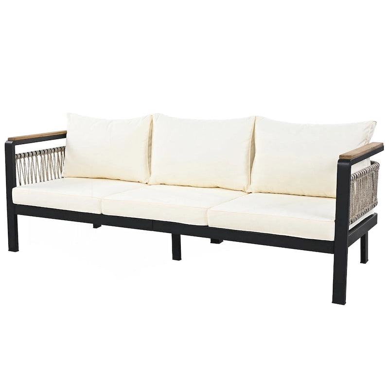 4 Pieces Outdoor Sectional Sofa Set