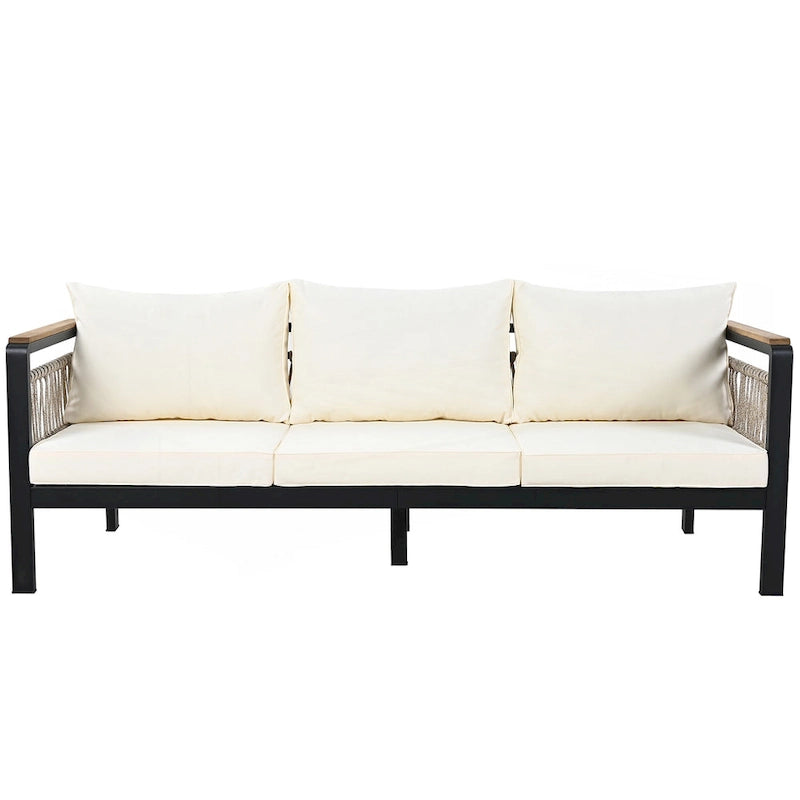 4 Pieces Outdoor Sectional Sofa Set