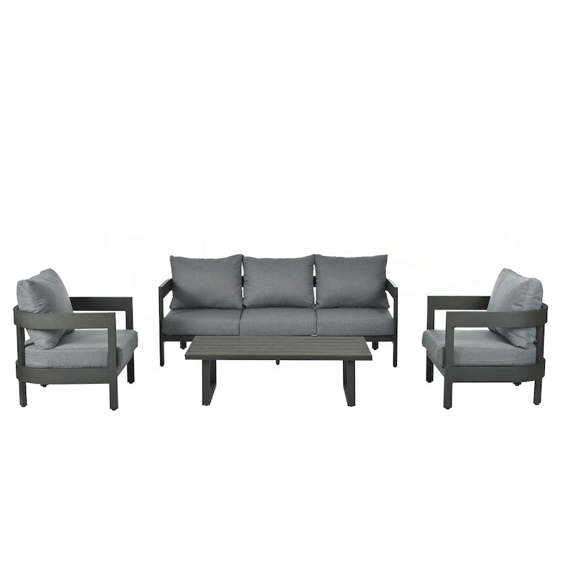 High-Quality Outdoor Seating Set with Thick Cushions