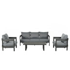 High-Quality Outdoor Seating Set with Thick Cushions