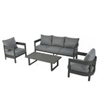 High-Quality Outdoor Seating Set with Thick Cushions