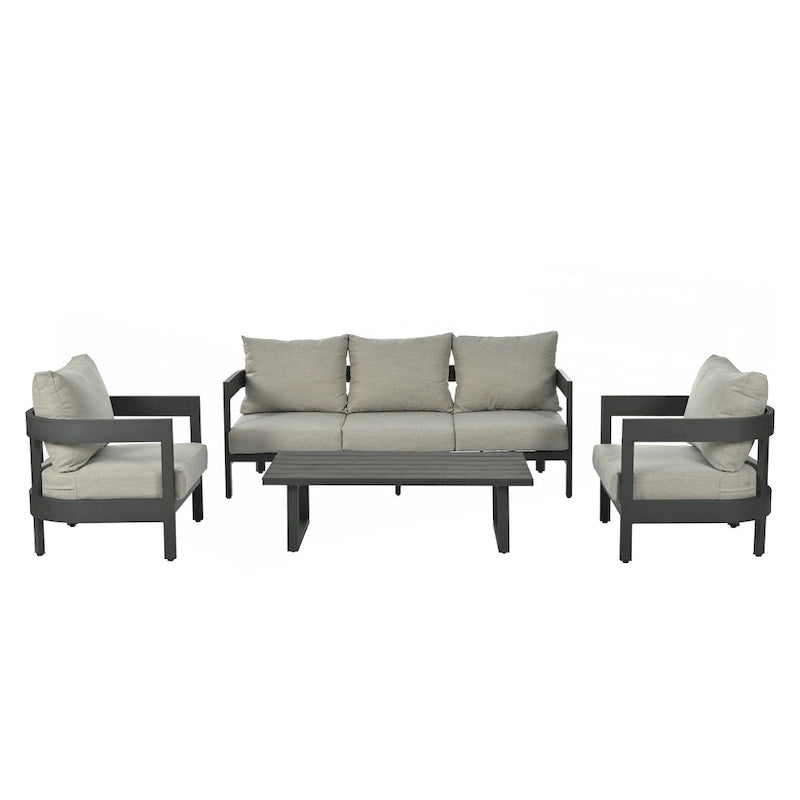 High-Quality Outdoor Seating Set with Thick Cushions