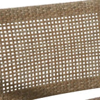 Roomfitters Set of 2 Outdoor Wicker and Acacia Wood Club Chairs with Cushions for Patio Seating, Natural