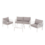 Roomfitters 5-Piece Outdoor Sectional Patio Conversation Set with Coffee Table and Deep Cushion