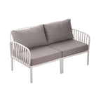 Roomfitters 5-Piece Outdoor Sectional Patio Conversation Set with Coffee Table and Deep Cushion