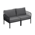 Roomfitters 5-Piece Outdoor Sectional Patio Conversation Set with Coffee Table and Deep Cushion