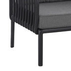 Roomfitters 5-Piece Outdoor Sectional Patio Conversation Set with Coffee Table and Deep Cushion