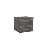 6-Piece Wicker Sectional Sofa Set with Corner & Glass Table