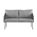 4-Pieces Outdoor Metal Patio Furniture Set